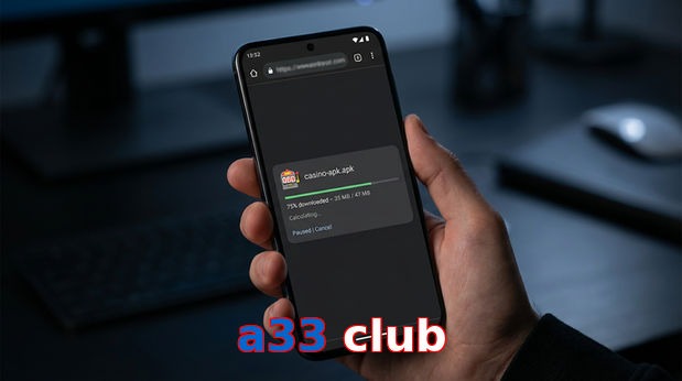 Main screen of A33 Club apk page for PK players